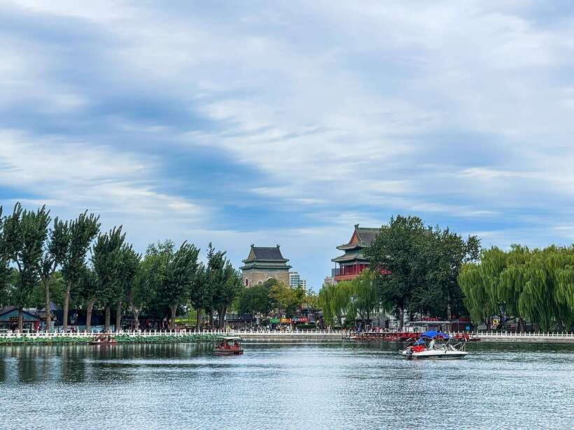 Beijing: Hutongs & Drum Tower City Walking Tour - The Taoism Temple by Jing-hang Canal and Wanning Bridge