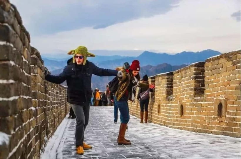 Beijing: Mutianyu Great Wall Ticket & AI Interactive Show - Mutianyu Great Wall: photo stops, guided walking, and pacing tips