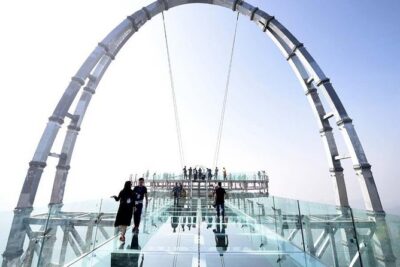 Beijing Private Tour to Shilinxia Cantilever Viewing Platform with Cable Car ride - Forest path and the short hike: the calm before the glass