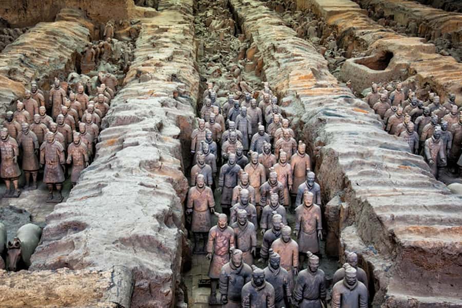 Classic Xi’an: Fully-Guided Terracotta Army Bus Tour - Entering the Terracotta Army Museum with an English guide