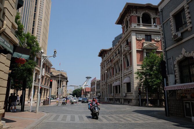 One day tour to downtown Tianjin from Beijing by high speed train - Tianjin Railway Station views: Haihe River, Jinwan Plaza, Liberation Bridge