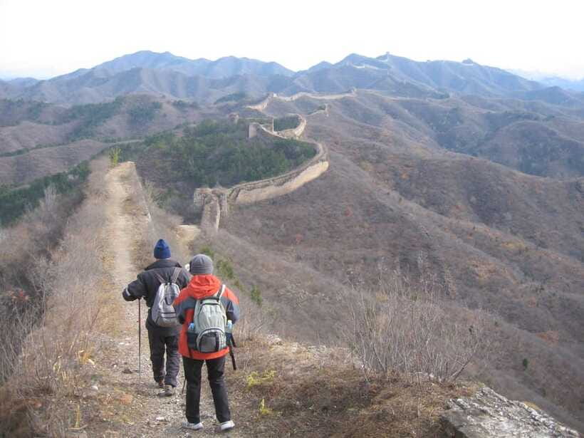 Self-guided challenging hiking from Jinshanling to Gubeikou - Back on the Wall in Gubeikou: 24-Eye watchtower to Dragon Hill